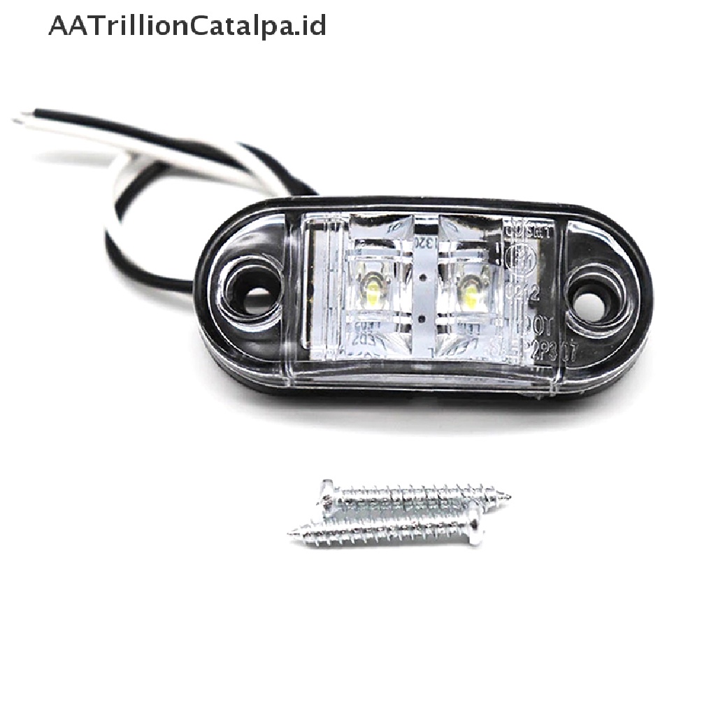 Aa Lampu Peringatan Samping Truk LED Bentuk Oval 12V 24V