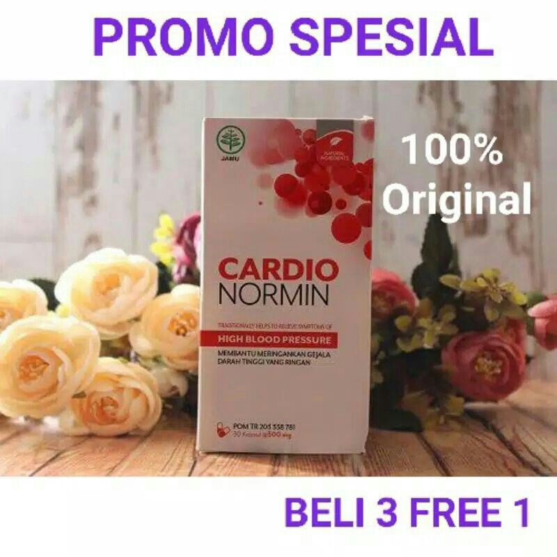 CARDIO NORMIN - CARDIONORMIN ASLI ORIGINAL OBAT HIPERTENSI STRUK JANTUNG DAN ASAM URAT