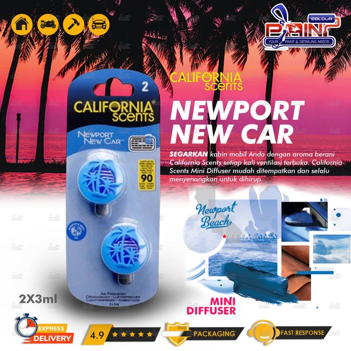 Mini Diffusers California Scents Newport New Car 40gr