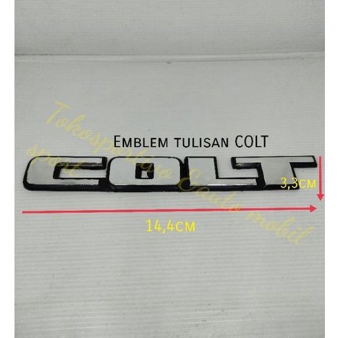 Emblem logo huruf Tulisan stiker Lambang COLT Colt