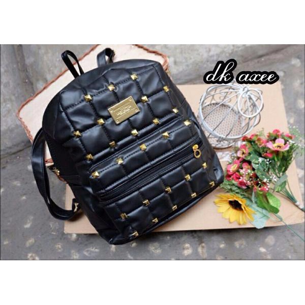 Bagpack Korean Stude / Tas Ransel Kulit Wanita / Tas Wanita Murah