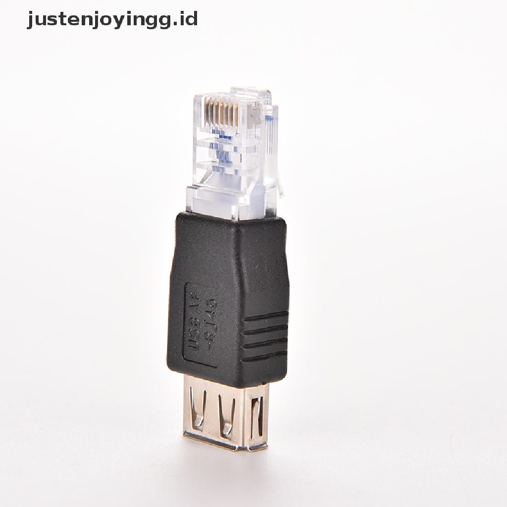 Plug Adapter Socket LAN Ethernet Router Jaringan Male Ke USB AF A Female RJ45