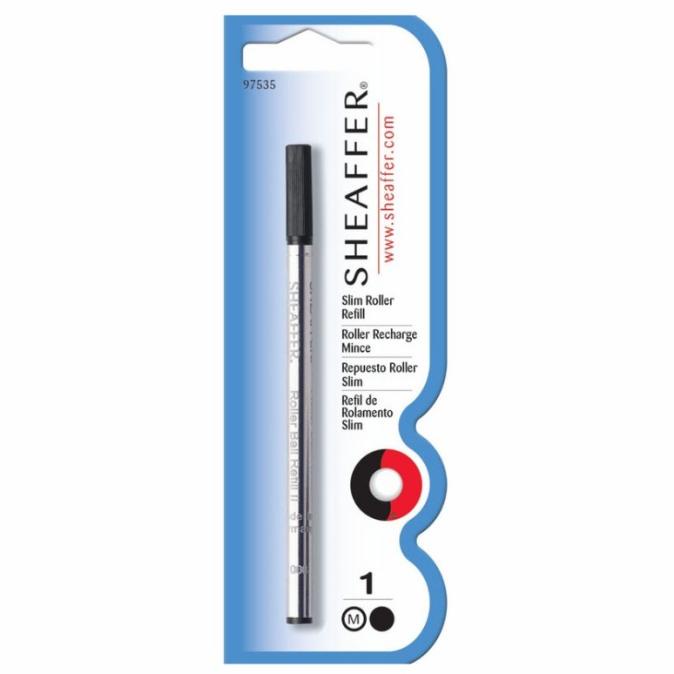 

Ink | Sheaffer Slim Rollerball Refill - Black Medium - Blister Card
