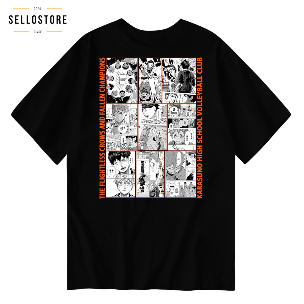 Kaos Anime HAIKYUU Original Baju Wibu Distro Jepang T shirt Anime Pria Wanita Unisex Dewasa Anak Ana