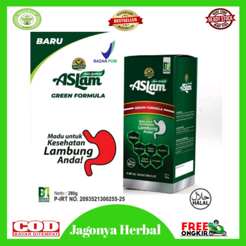 

MADU ASLAM HIJAU MAZIED GREEN FORMULA ORIGINAL NETTO 280 GR / ASLAM HIJAU