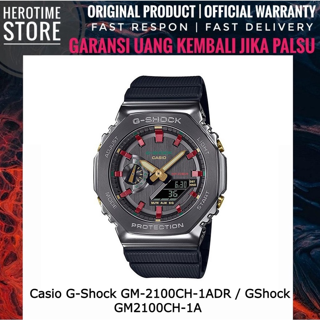 Casio G-Shock GM-2100CH-1ADR / GShock GM2100CH-1A Original & Garansi