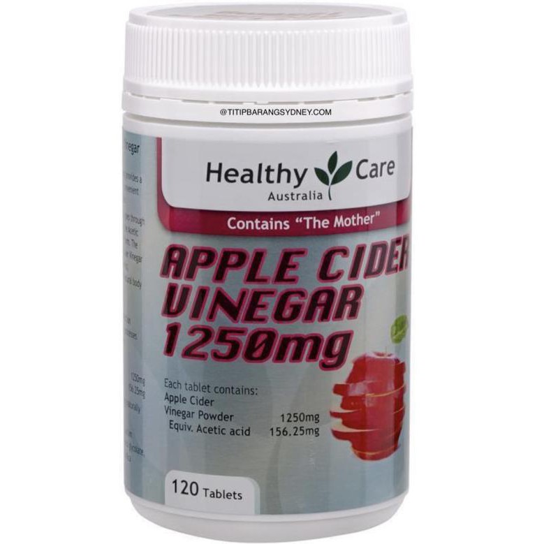 

Healthy Care Apple Cider Vinegar 1250Mg 120 Tablets Remon_Store1