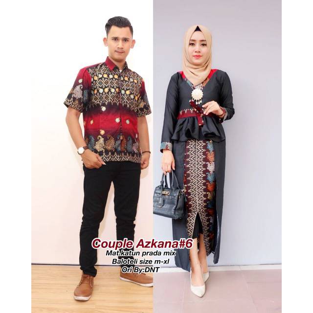 MUSLIM WANITA PARTY DRESS SYARI ! BATIK PRADA AZKANA KEONG KUPING COUPLE SARIMBIT LONGBLUS PRINCESS