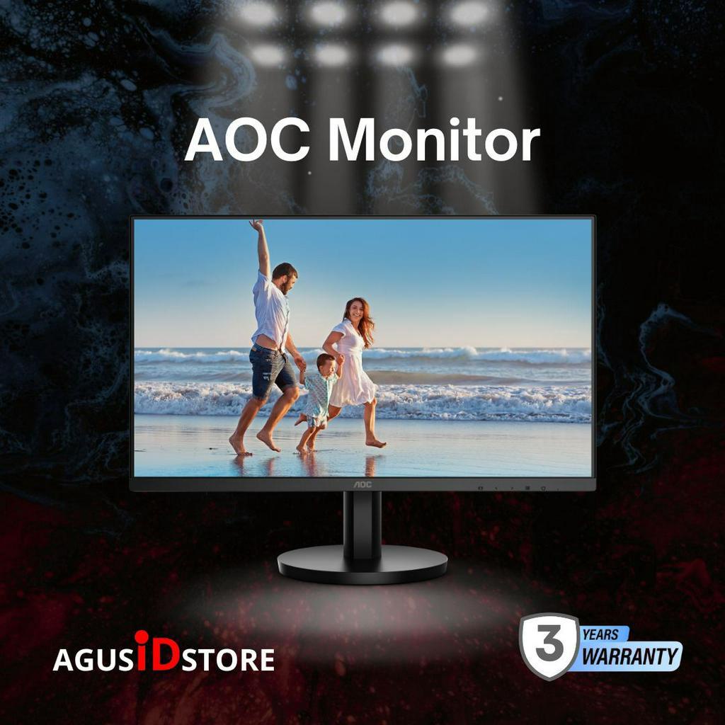 MONITOR AOC 21 24 27 32 75hz 144HZ IPS HD - GARANSI RESMI AOC BNIB