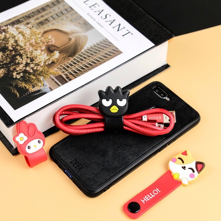 Cord Holder 3D Klip Penjepit Kabel Kancing Penggulung Clip Cable Charger Hp