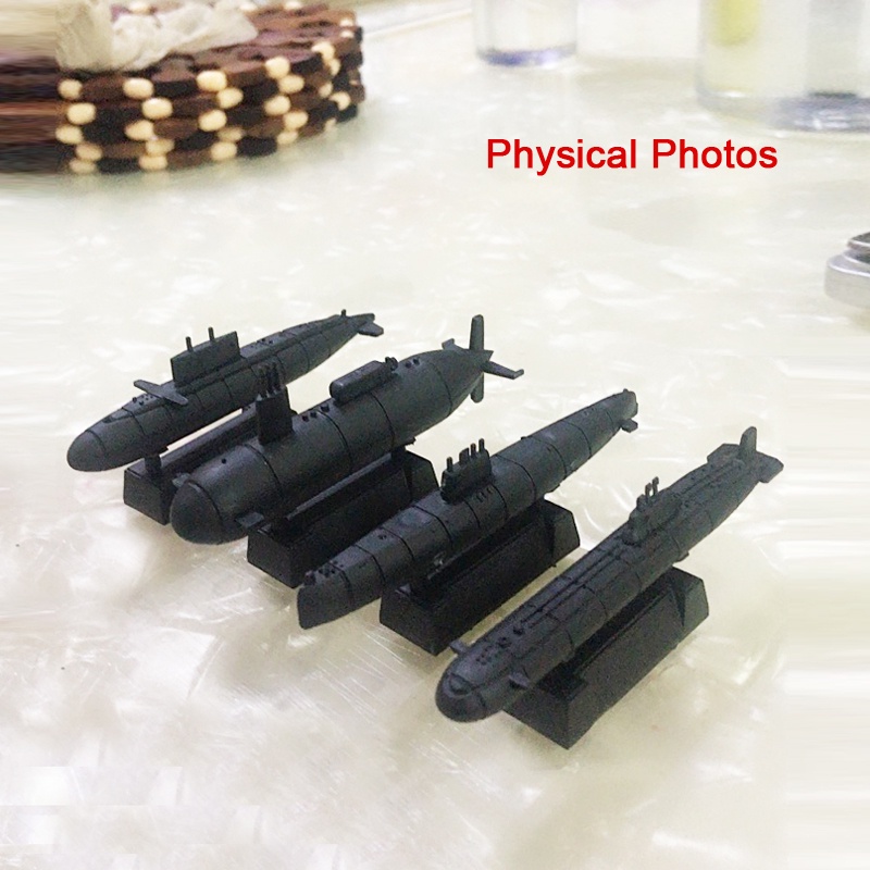 6pcs Mainan Rakitan Model Kapal Selam Rusia Typhoon-class Nuklir Submarines Mini Untuk Anak