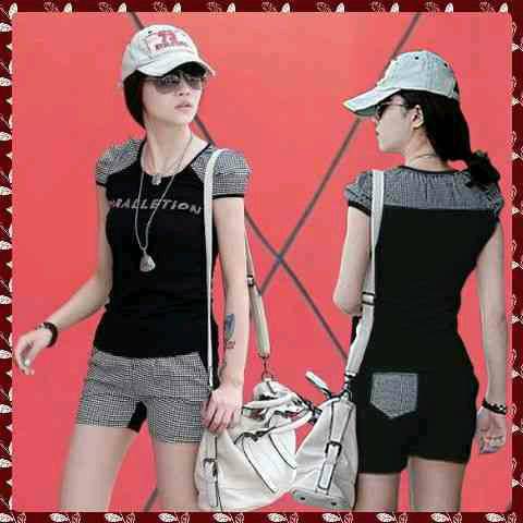 Setelan Kotak Combi Zara Casual