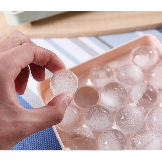 Cetakan Es Batu Bulat Kotak 33 Grid Mould Es Krim Jelly Pudding Ice Cube Tray Box DIY