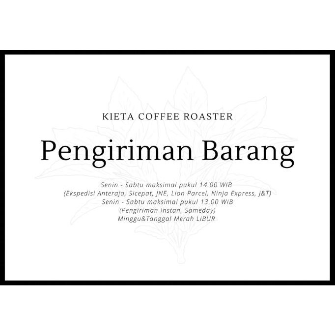 

1kg Kopi Arabika Panama Estribi Gesha