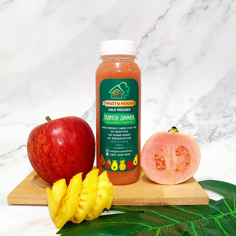 

Tropical Summer | Jus Guava Nenas Apel | Cold Pressed Juice | 250ML