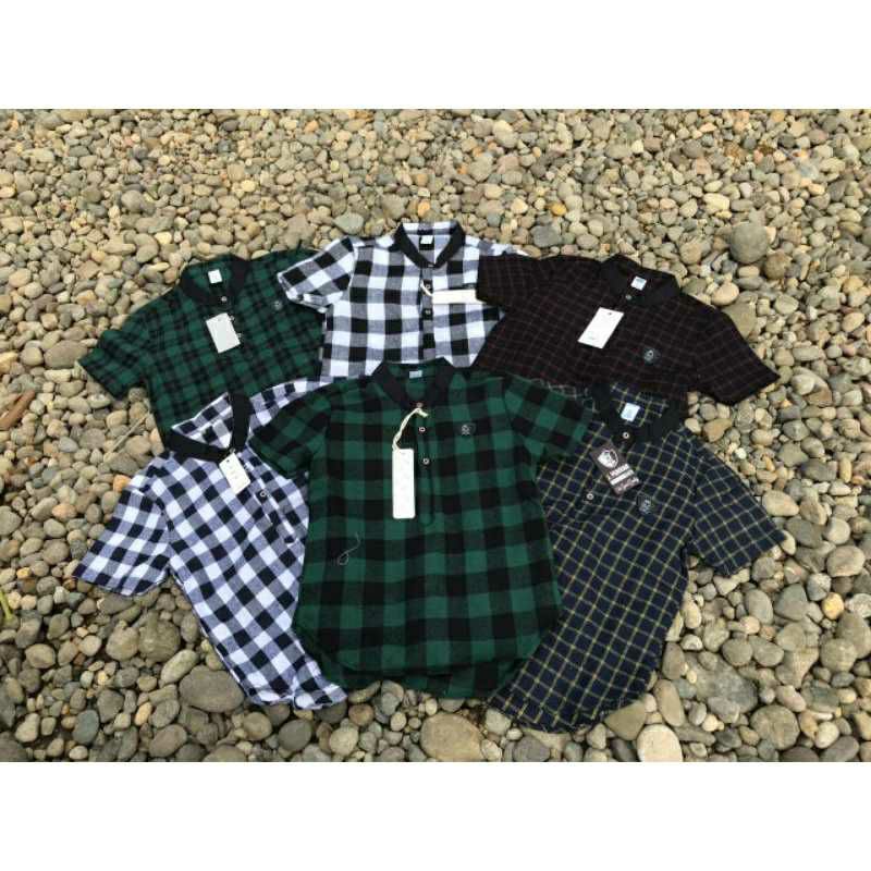 Promo murah KURTA ANAK LAKI-LAKI Kemeja balita kmeja ank cowok LENGAN PENDEK BAHAN flanel flannel um