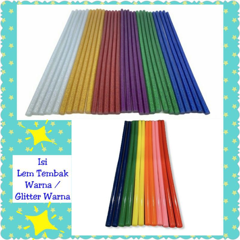 

Isi Lem Tembak Warna / Glitter Warna - Lem Bakar