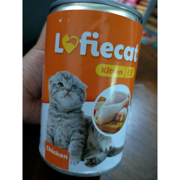 Lofiecat Kaleng Chiken Kitten 400gr Makanan Kucing Basah Kaleng