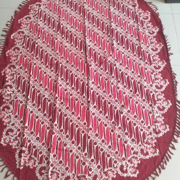 Taplak Meja Makan - Taplak Meja Makan Batik Oval