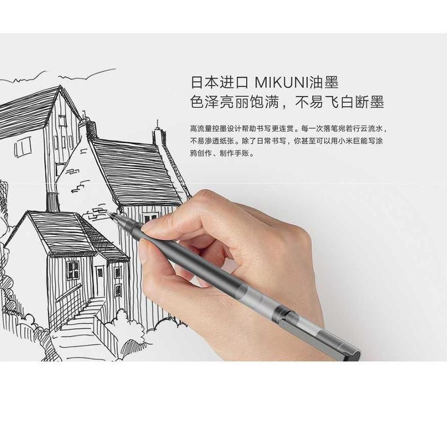 

Promo!! Xiaomi Jumbo Gel Ink Pena Cair Pulpen 0.5mm 10 PCS Terjamin