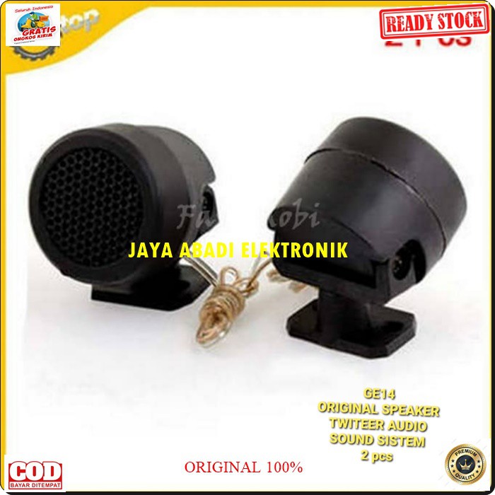 G14 Original speaker mini twiter tweeter audio sound sistem system suround surround piezo super pasif Mobil motor treble karaoke dome airrow digital auto vokal vocal coil booster G14  Harga 2pcs BISA DI SEGALA JENIS AUDIO  Frequency response 4Khz-20Khz Im