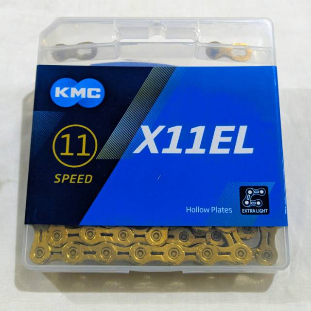 RANTAI 11SPEED KMC X11EL GOLD - RANTAI KMC 11SPEED X11EL GOLD