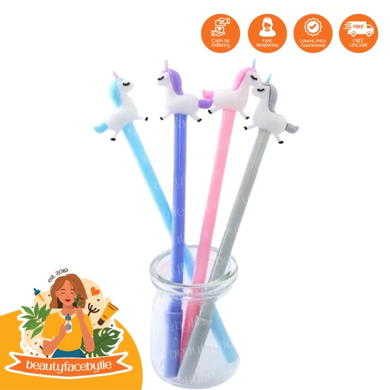 

Pena Pulpen Tinta Animasi Unicorn Kuda Full Body