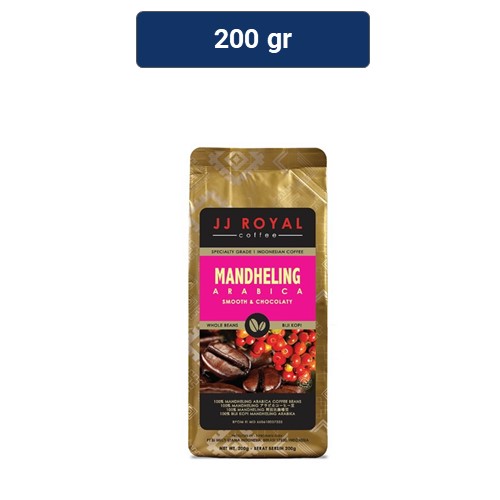 

JJ Royal Coffee Mandheling Arabica Beans Bag 200gr