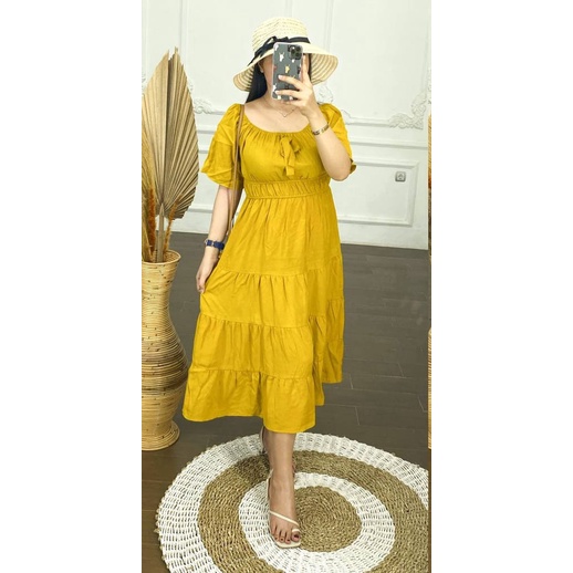 DASTER POLOS DRESS CANTIK SUSUN REMPEL PITA RUFFLE BEST SELLER DAILY OUTFIT KEKINIAN daster polos bu