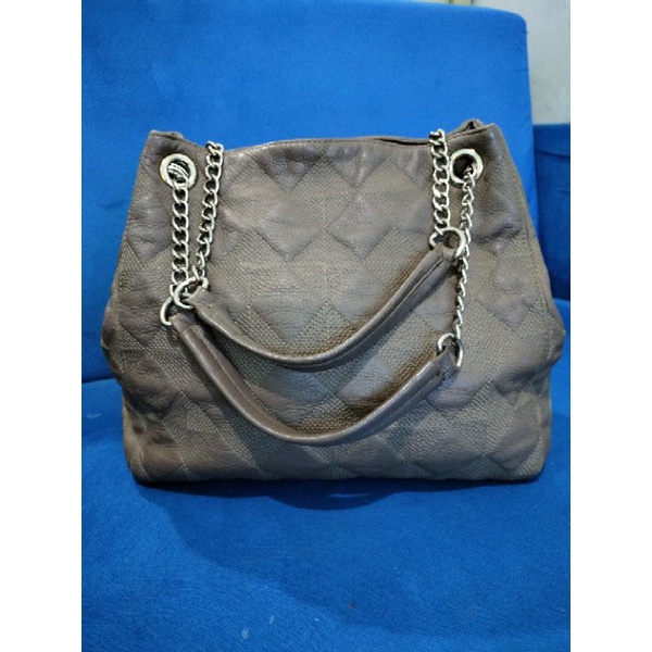 preloved tote rantai kulit mantul model serut