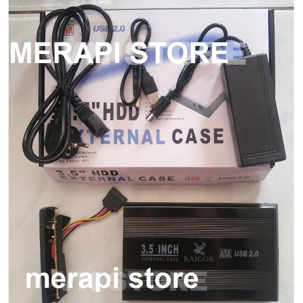 HDD enclosure 3.5" Eksternal hardisk external konverter converter SATA CO2318 CN Comp