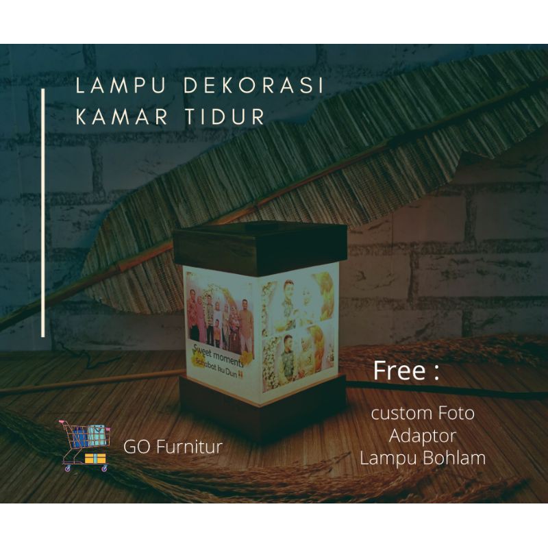 Lampu Dekorasi Kamar Tidur Pelaminan Kamar Wedding Cafe Dinding Ruangan Lamaran Standing Toko