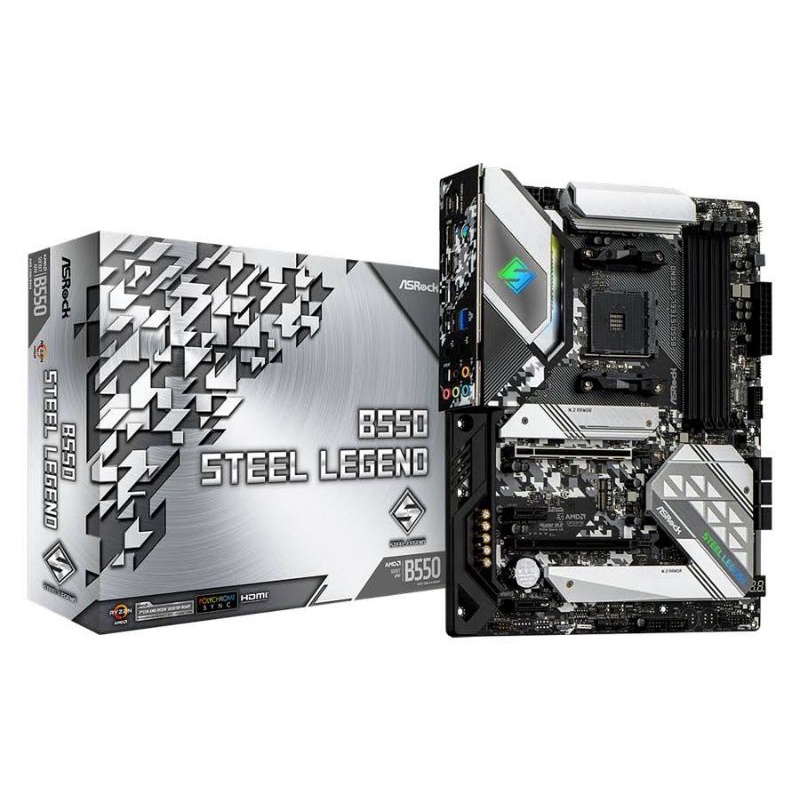 ASRock B550 Steel Legend AMD Ryzen (AM4, AMD B550, DDR4)