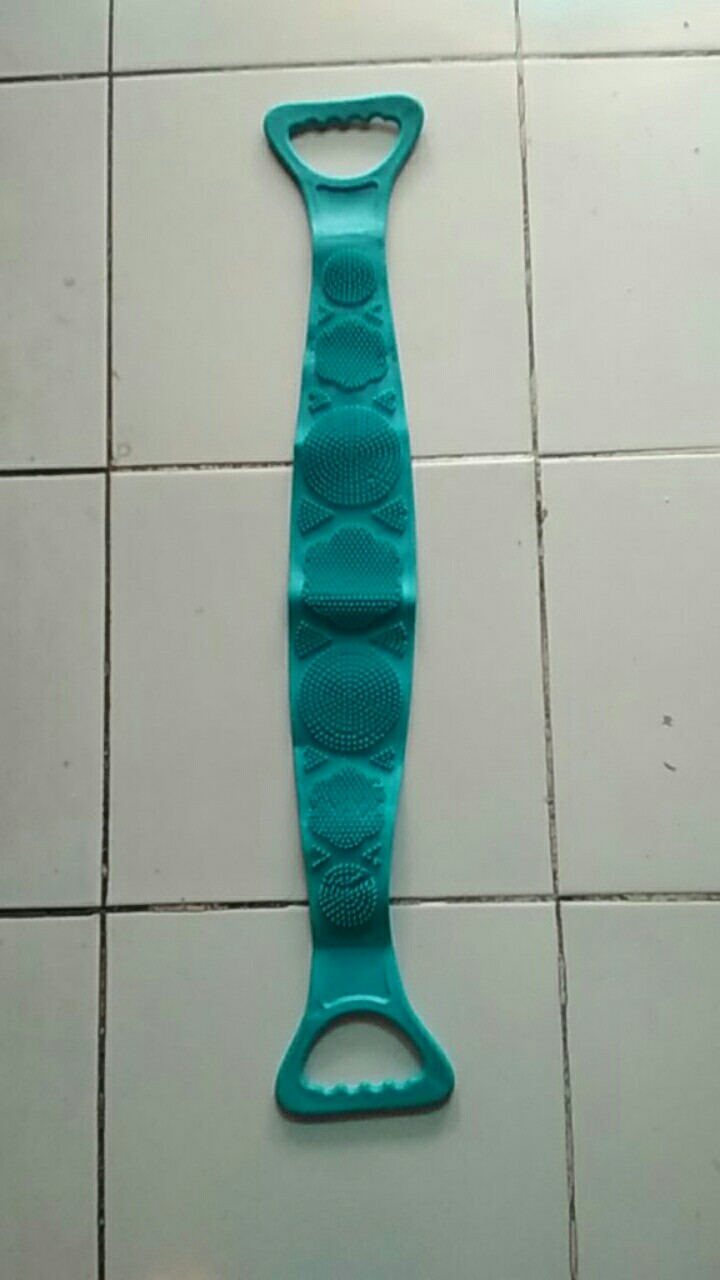 Sikat Punggung Silikon Dua Sisi Silicone Body Wash Scrubber Double Side