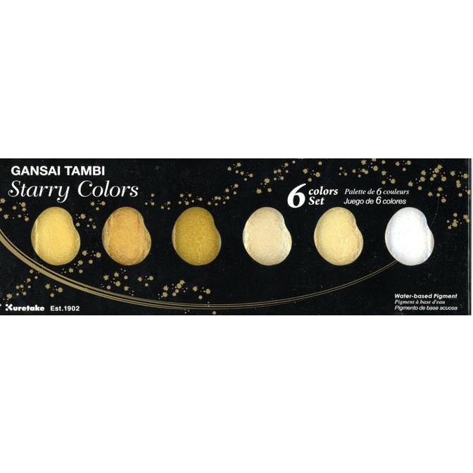 

Kuretake Gansai Tambi 6 Color Set-Starry Colors