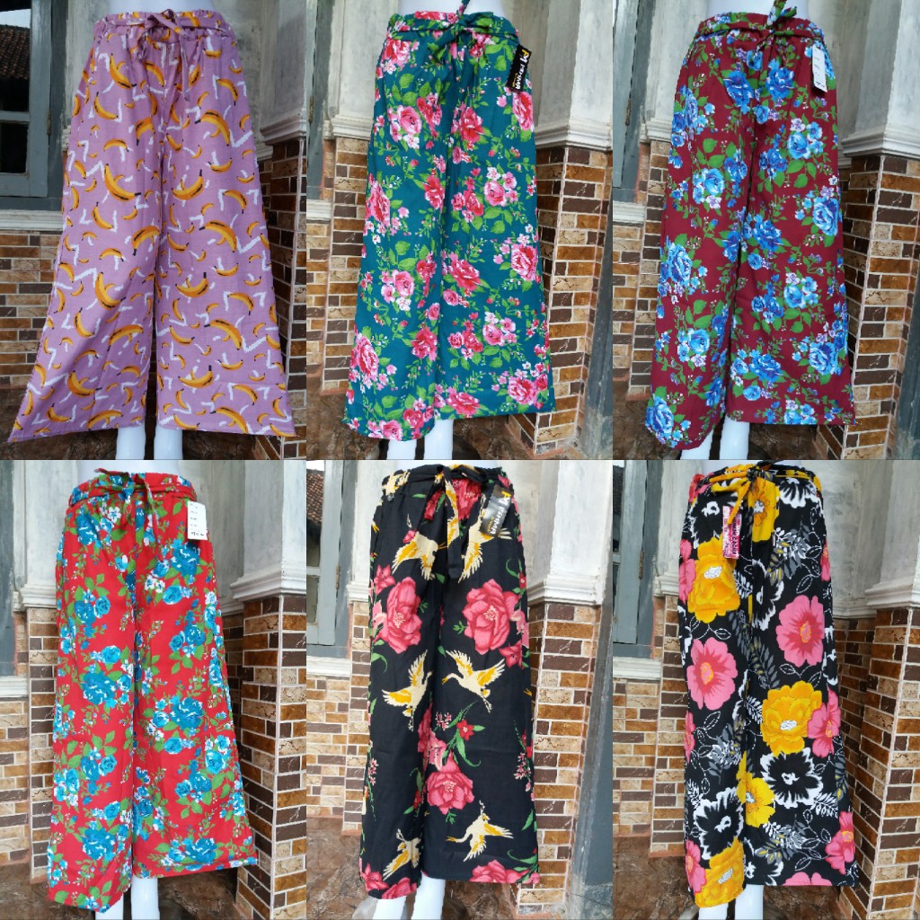 KULOT KATUN MOTIF PANJANG WANITA