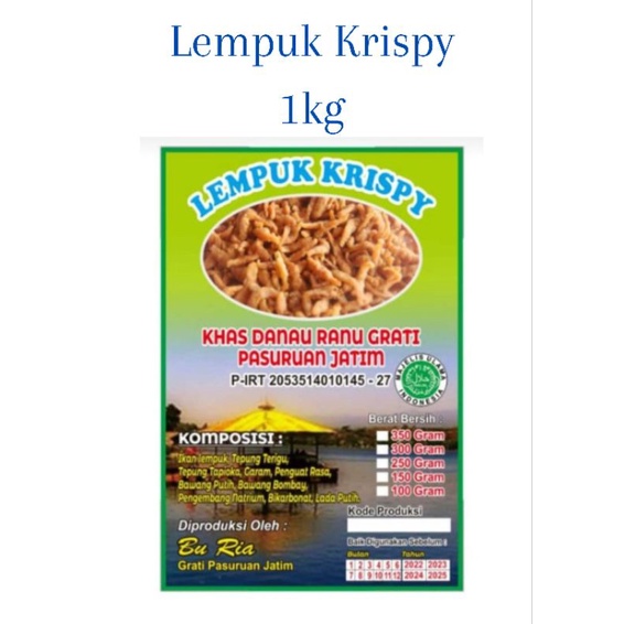 

Lempuk Krispy Bu Ria Kemasan 1kg (Kemasan tanpa label)