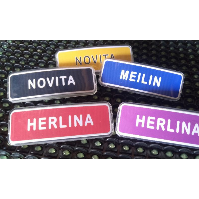 Reusable Name Tag Nama dada Pakai Ulang