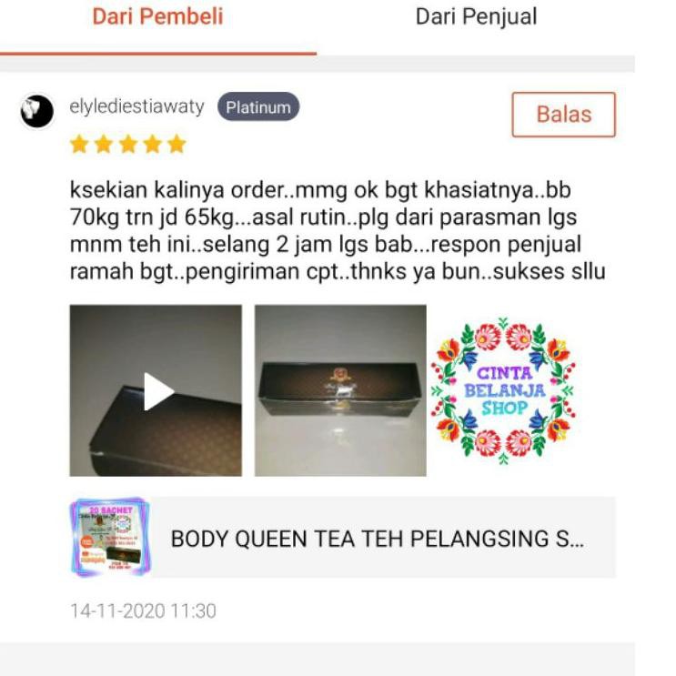 

Ready Stock ZVGBG BODY QUEEN TEA TEH PELANGSING SLIM TEA COD 40 Terbaru