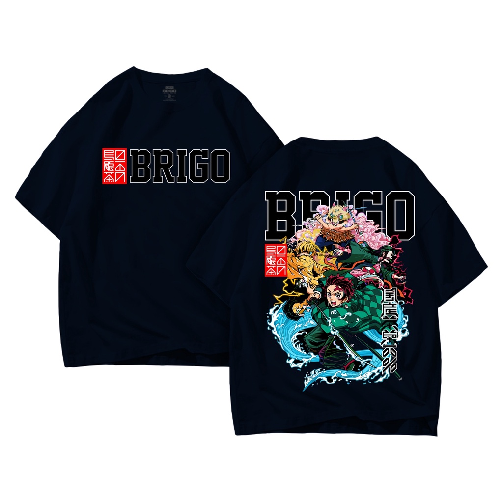 Kaos Oversize Print DTF Anime Baronk II BRIGO Kaos Oversize Anime Baronk II Kaos Jumbo Size Pria &amp; Wanita