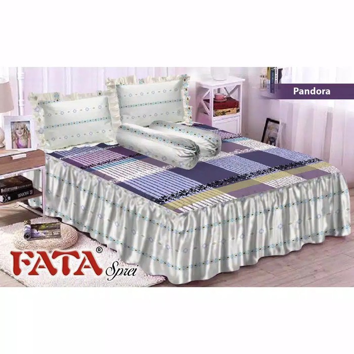 RC FATA SPREI RUMBAI KING UKURAN 180X200 MOTIF MINIMALIS HARGA TERJANGKAU