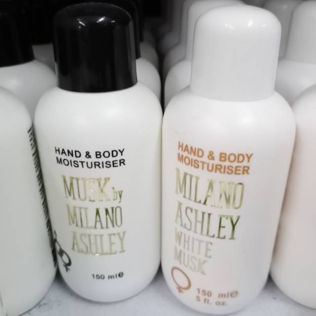 Hand And Body Moisturiser Musk and White Musk By Milano Ashley 1 Btl X 150 ml