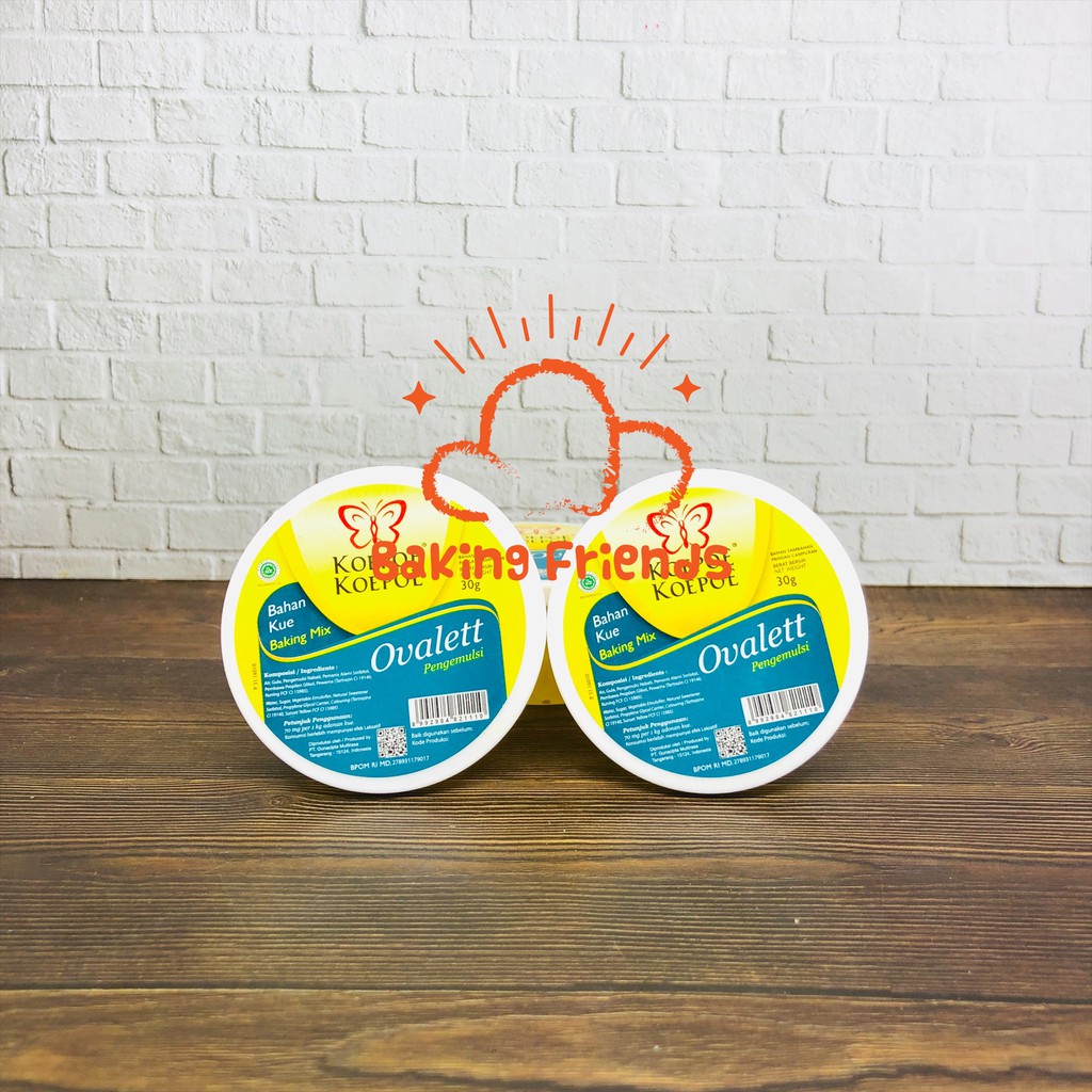

OVALETT KUPU KUPU 30GR/PENGEMBANG KUE/EMULSIFER