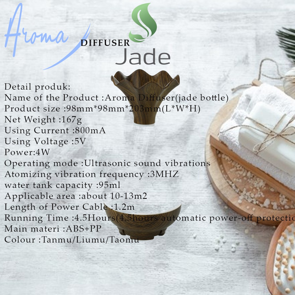 The Aromatheraphy Diffuser - Jady Pure Lo017 / Difusser Aromaterapi Pengharum Ruangan Aesthetic Wood