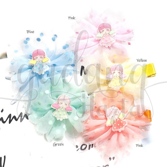 Jepit Rambut Flower Angel Hairclip Bunga Boneka Peri Lucu GH 200234