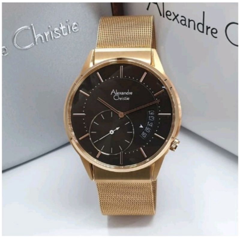 Original Alexandre christie jam tangan pria ac8519/ac 8519