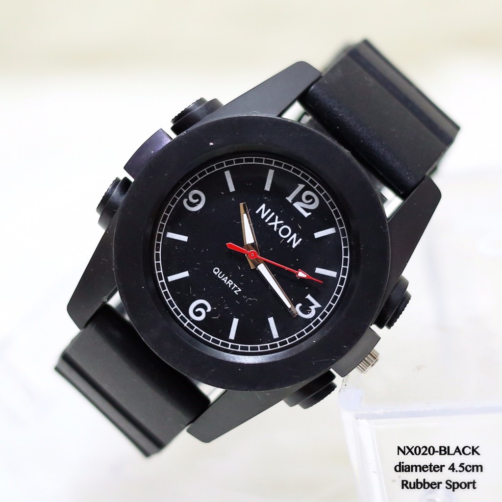 Jam tangan pria NIXON tali karet rubber sporty model grosir terlaris
