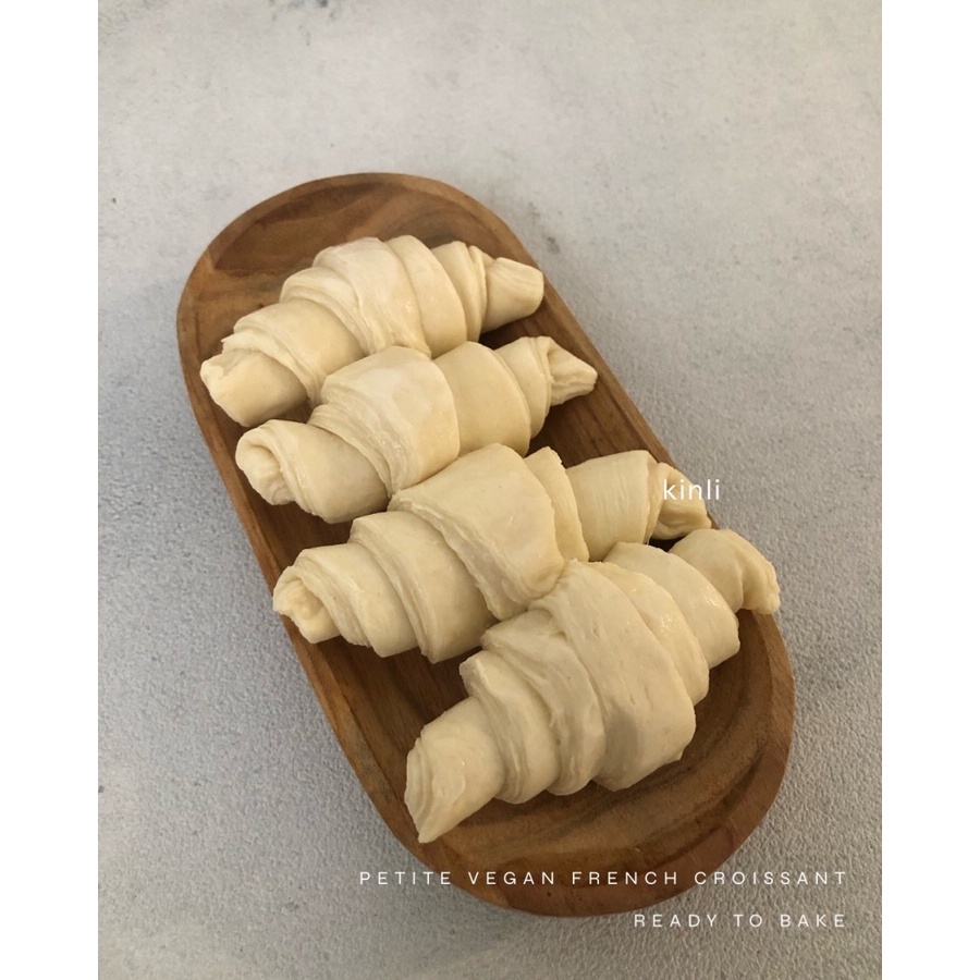 vegan butter croissant premium french pastry frozen ready to bake - 12pc