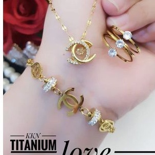 TiTanium set perhiasan wanita Z09