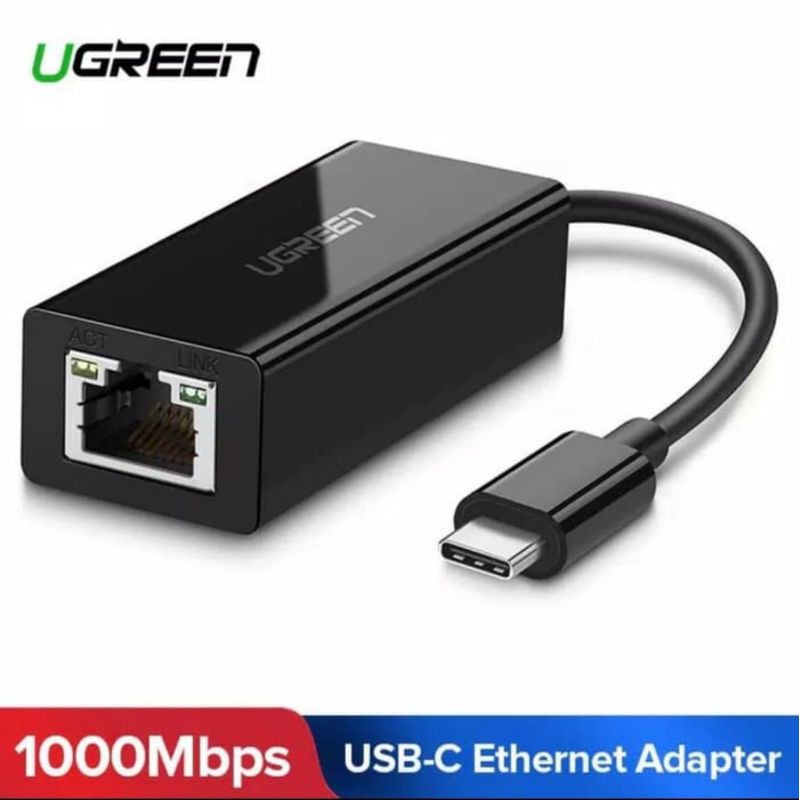 Ugreen Usb C to Lan RJ45 Network Adapter Gigabit 1000mbps - Ugreen Lan Card Eksternal Thunderbolt for MacBook